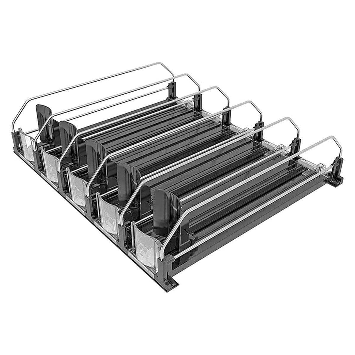 Automatic Fridge Beverage Pusher Organiser, Holds 20 Cans - view 2