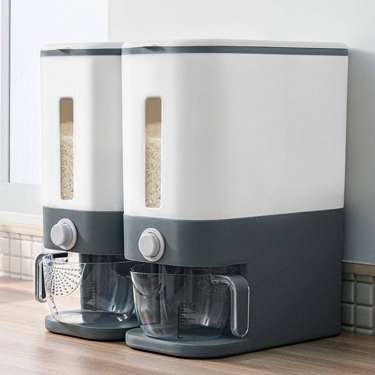 Automatic Grain Dispenser 12 kg Cereal Rice Storage Box Kitchen Food Container - view 3