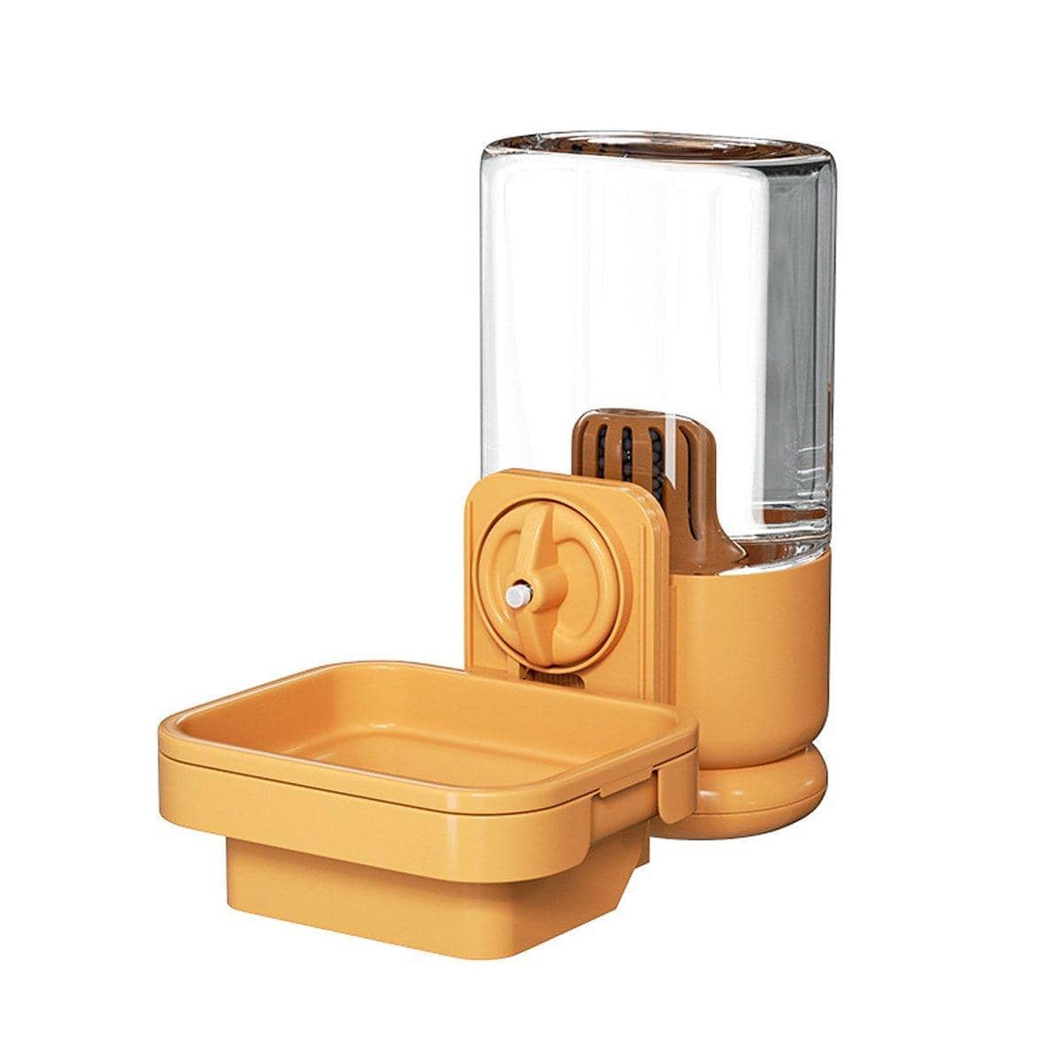 Automatic Leak Proof Hanging Rabbit Water Drinker 750 ml Pet Feeder Bowl, Orange