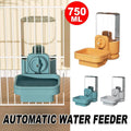 Automatic Leak Proof Hanging Rabbit Water Drinker 750 ml Pet Feeder Bowl, Orange - view 2