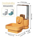 Automatic Leak Proof Hanging Rabbit Water Drinker 750 ml Pet Feeder Bowl, Orange - view 4