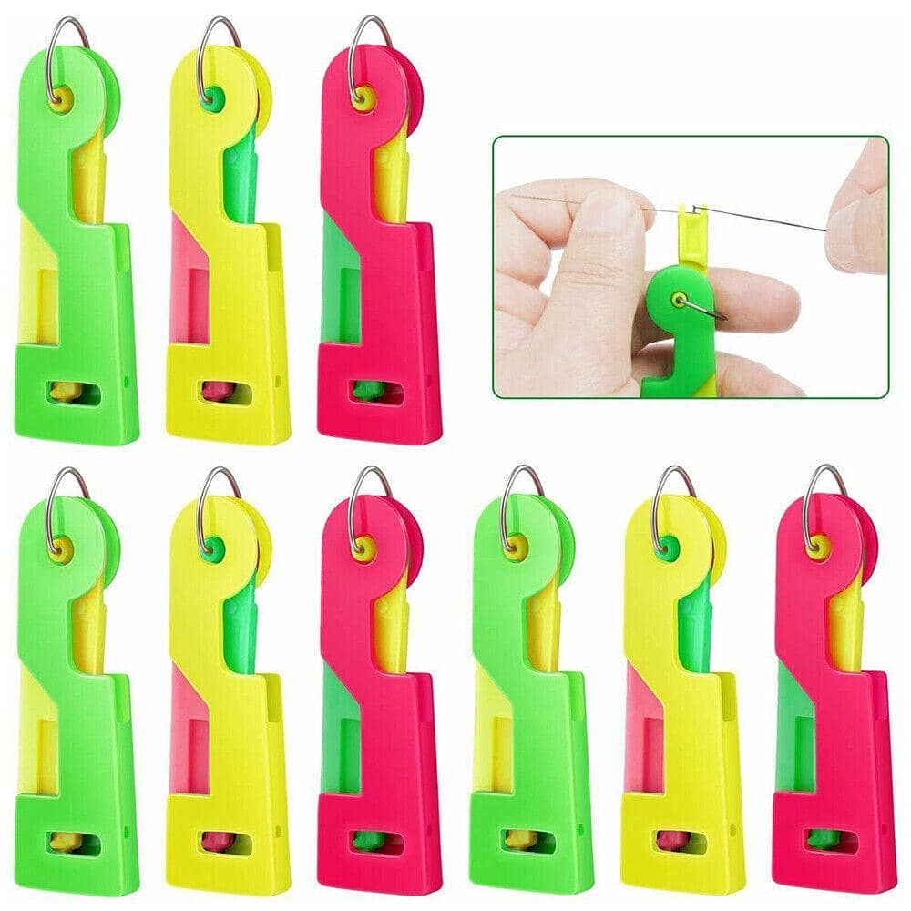 Automatic Needle Threader Set for Sewing - Pack of 3, Assorted Colours - view 5