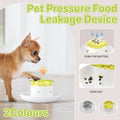 Automatic Pet Food Dispenser Feeding Bowl for Dogs and Cats - Yellow - view 2