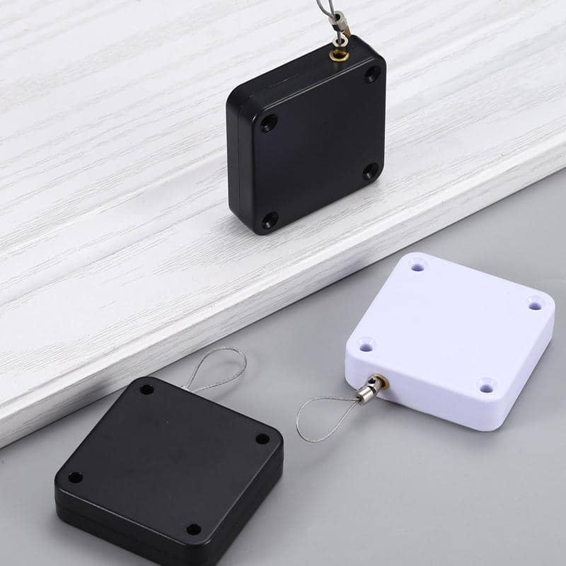 Automatic Punch-Free Door Closer for Home Kitchen Doors - Black, Pack of 2 - view 5