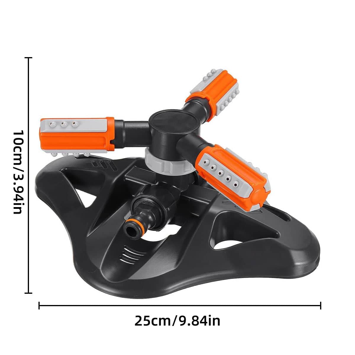 Automatic Rotating Garden Sprinkler with Three Arms, 360 Degree - view 3