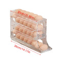 Automatic Scrolling Egg Holder for Fridge Storage - Transparent (4-Tier) - view 4