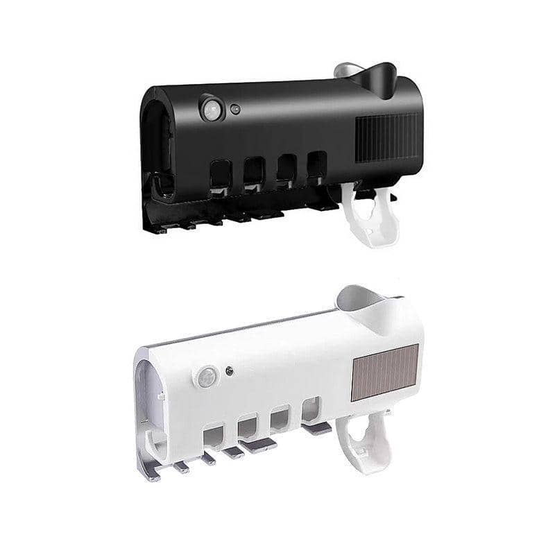 Automatic Toothbrush Holder with UV Steriliser and Toothpaste Dispenser - White - view 3