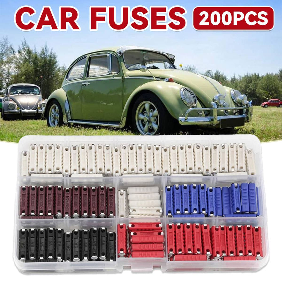 Automotive Torpedo Fuse Set Boxed for Vehicle Auto Electrical Protection - Pack of 200