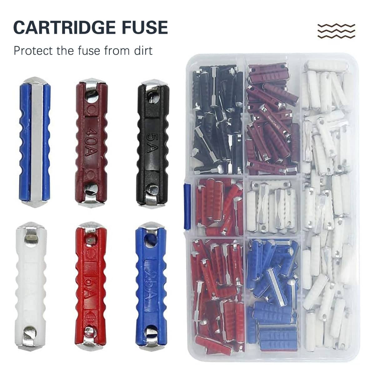 Automotive Torpedo Fuse Set Boxed for Vehicle Auto Electrical Protection - Pack of 200 - view 5