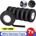 Automotive Wire Loom Harness Tape Cloth, 19 mm x 15 m, Pack of 7