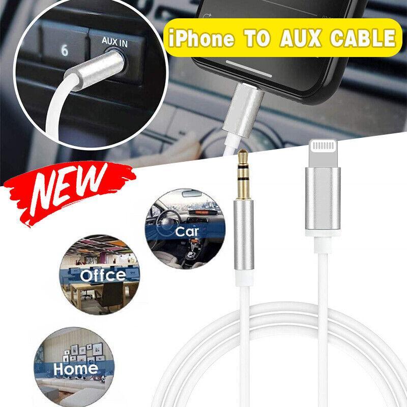 Aux Audio Adapter Cable, Lightning to 3.5mm for iPhone, 100 cm - Single - view 2