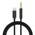 Aux Audio Cable for iPhone, Lightning to 3.5 mm - Black