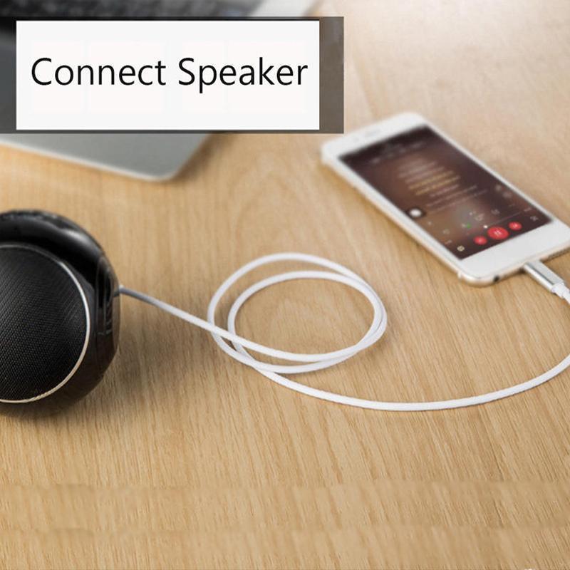 Aux Audio Cable for iPhone, Lightning to 3.5 mm - Black - view 4