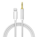 Aux Audio Cable for iPhone, Lightning to 3.5 mm - Silver