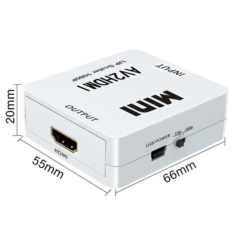 AV to HDMI Converter Adapter, 1080p Composite Video Upscaler - view 3