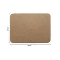Boyle Wooden Rectangle Placemat - MDF Craft Item 21 x 29 cm - Durable Surface - SuperSaverAU - view 3