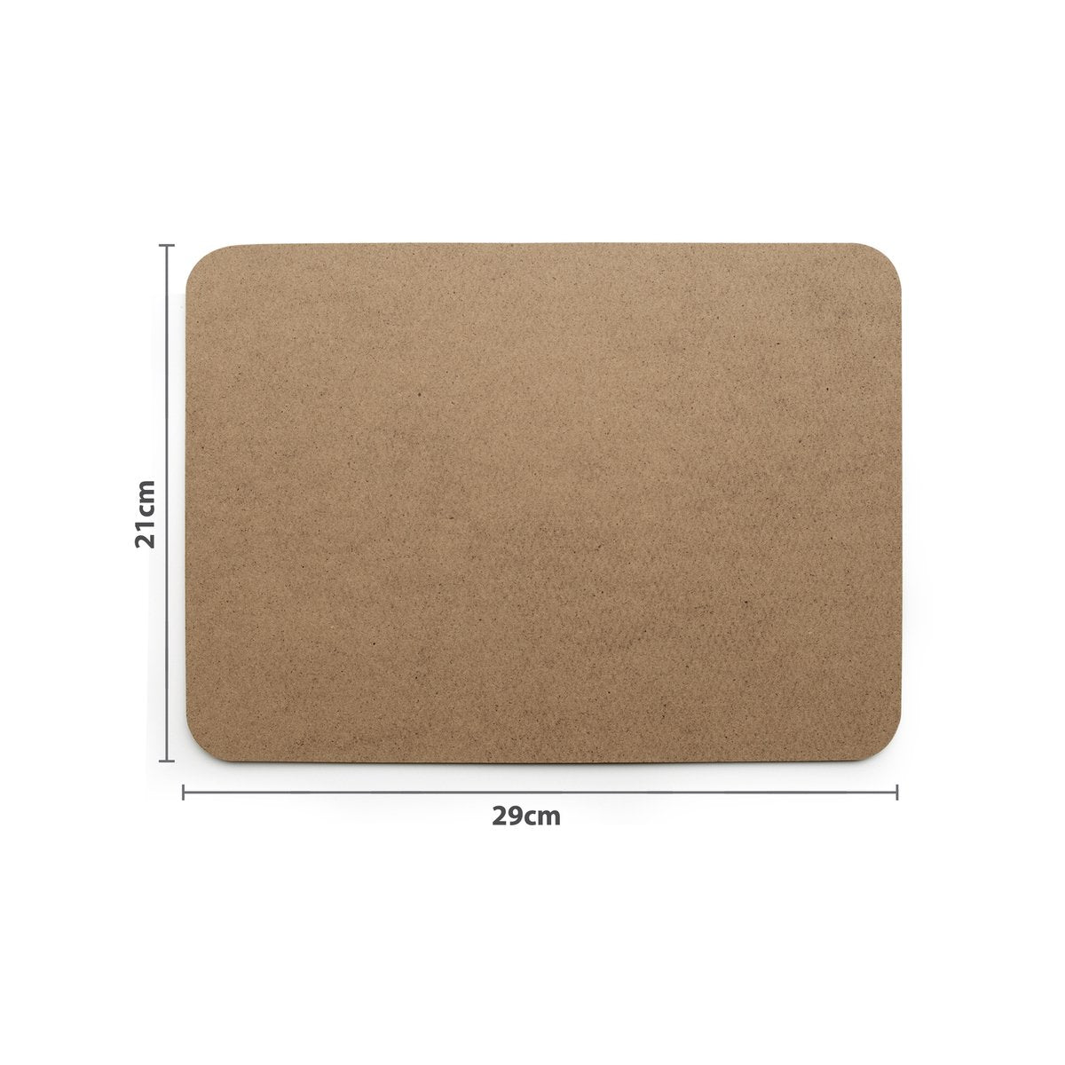 Boyle Wooden Rectangle Placemat - MDF Craft Item 21 x 29 cm - Durable Surface - SuperSaverAU - view 3