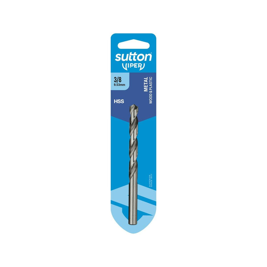 Sutton Tools 3/8" Viper Jobber Drill Bit - M2 HSS - Fast Drilling Speed - SuperSaverAU - view 1