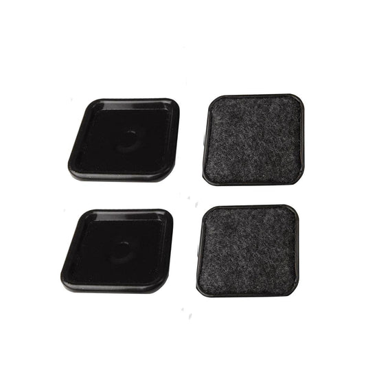 Surface Gard Brown Square Carpet Base Castor Cups 4 Pack - 48mm