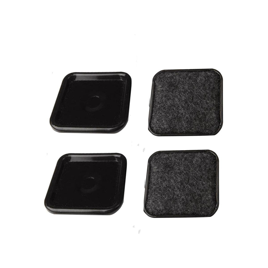Surface Gard Brown Square Carpet Base Castor Cups 4 Pack - 48mm - SuperSaverAU - view 1