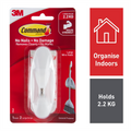 Command Large Wire Hook - 35mm x 100mm - Plastic - Damage-Free Hanging - SuperSaverAU - view 2