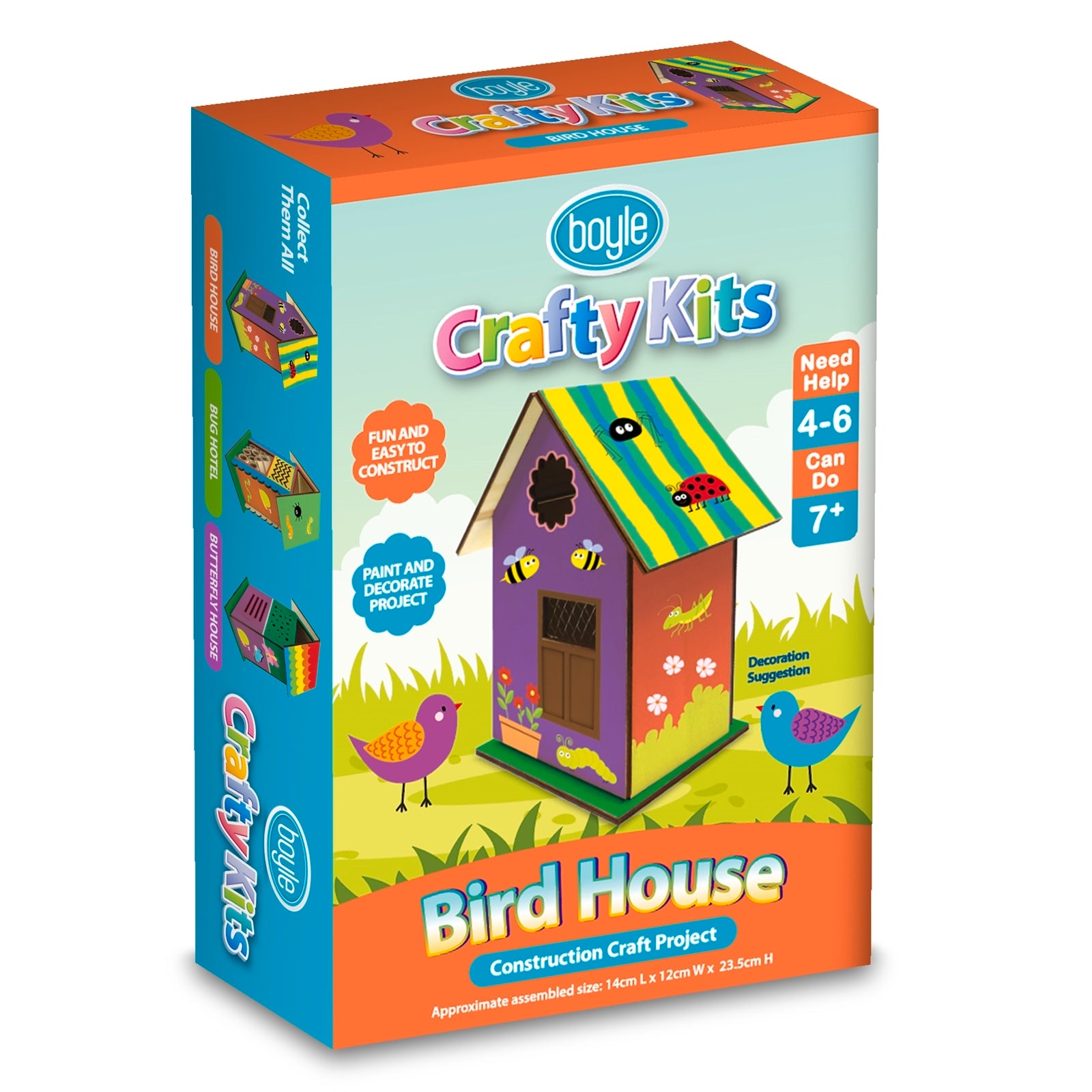 Boyle Plywood Bird House DIY Crafty Kit Construction Project