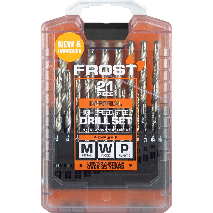 Frost Jobber Drill Set - 21 Piece - HSS - General Purpose - SuperSaverAU - view 1