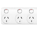 Arlec White 6 Outlet Powerboard 1.8m - Individually Switched - Overload Protection - SuperSaverAU - view 2