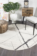 Rug Culture Oasis Large Round Rug 240x240cm - Grey Polypropylene, Power Loomed - OAS-452-GREY-240X240