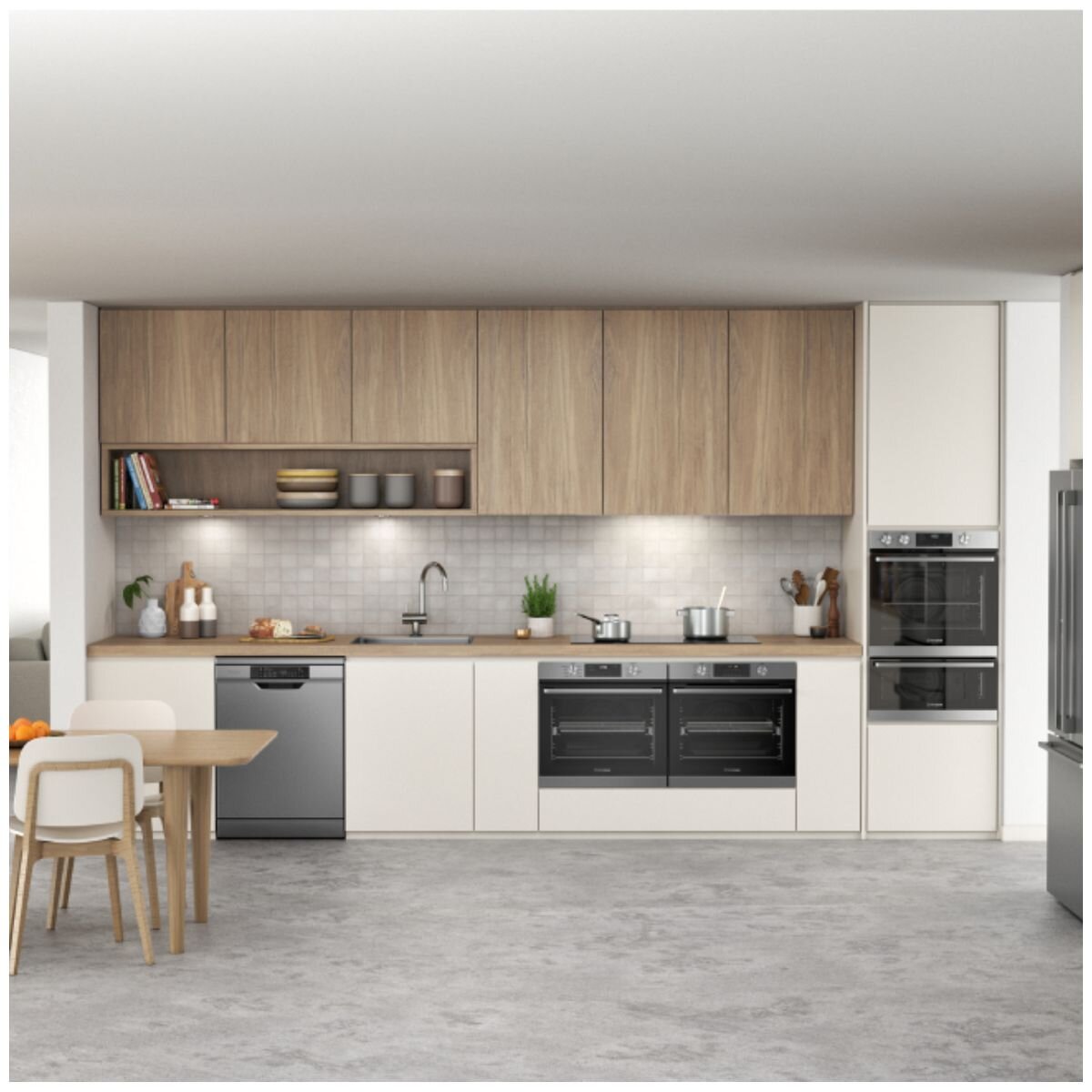 Westinghouse 60cm multi-function oven - AirFry, 80L gross capacity, stainless steel - WVE6516SD