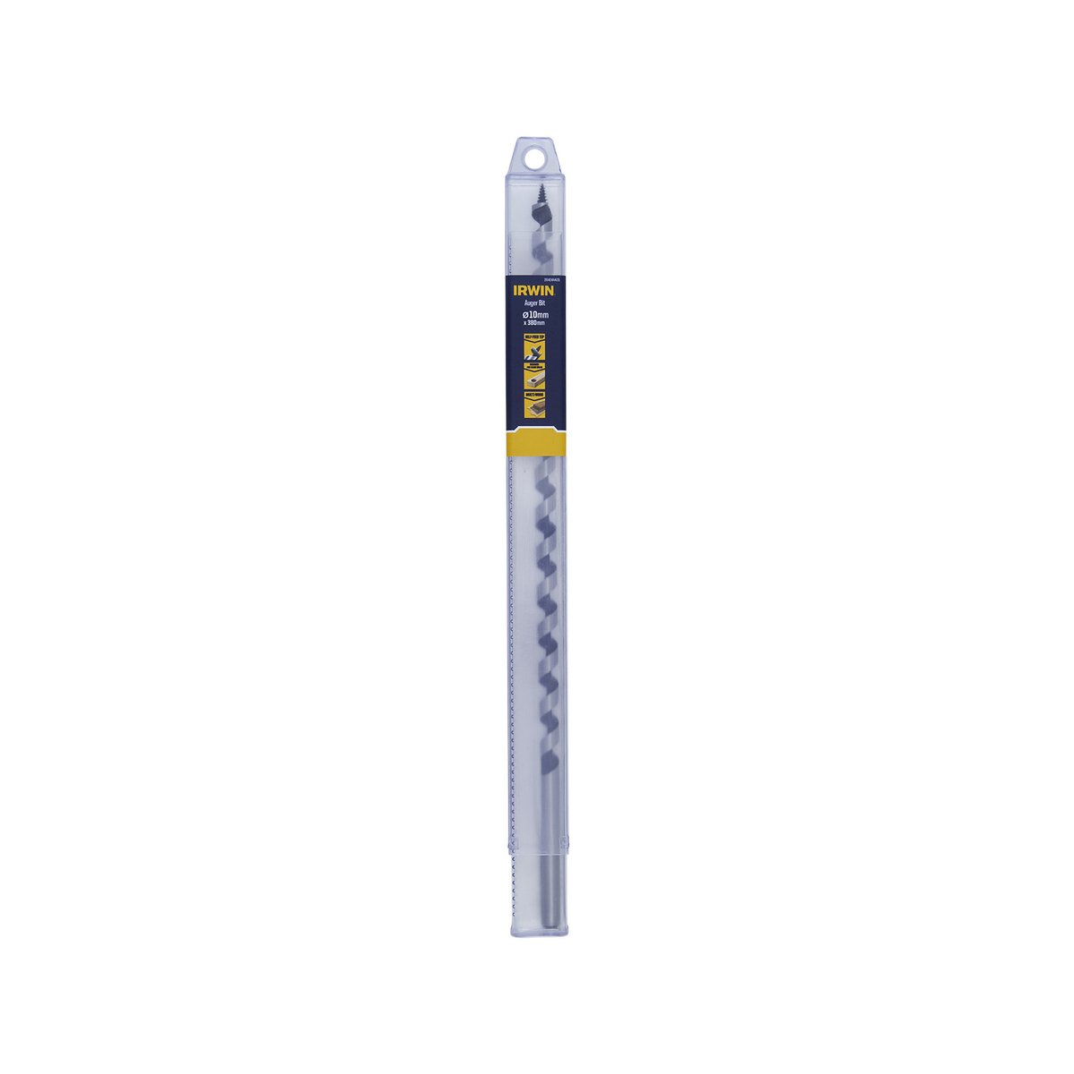 Irwin Auger Bit - 10 x 380mm - Hardened Steel - Self-Pulling Thread - Clean Holes - SuperSaverAU - view 2