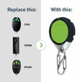 Merlin E985M Four Button Water Resistant Garage Door Remote - 46mm x 57mm - Black & Green - Secure Access - SuperSaverAU - view 3