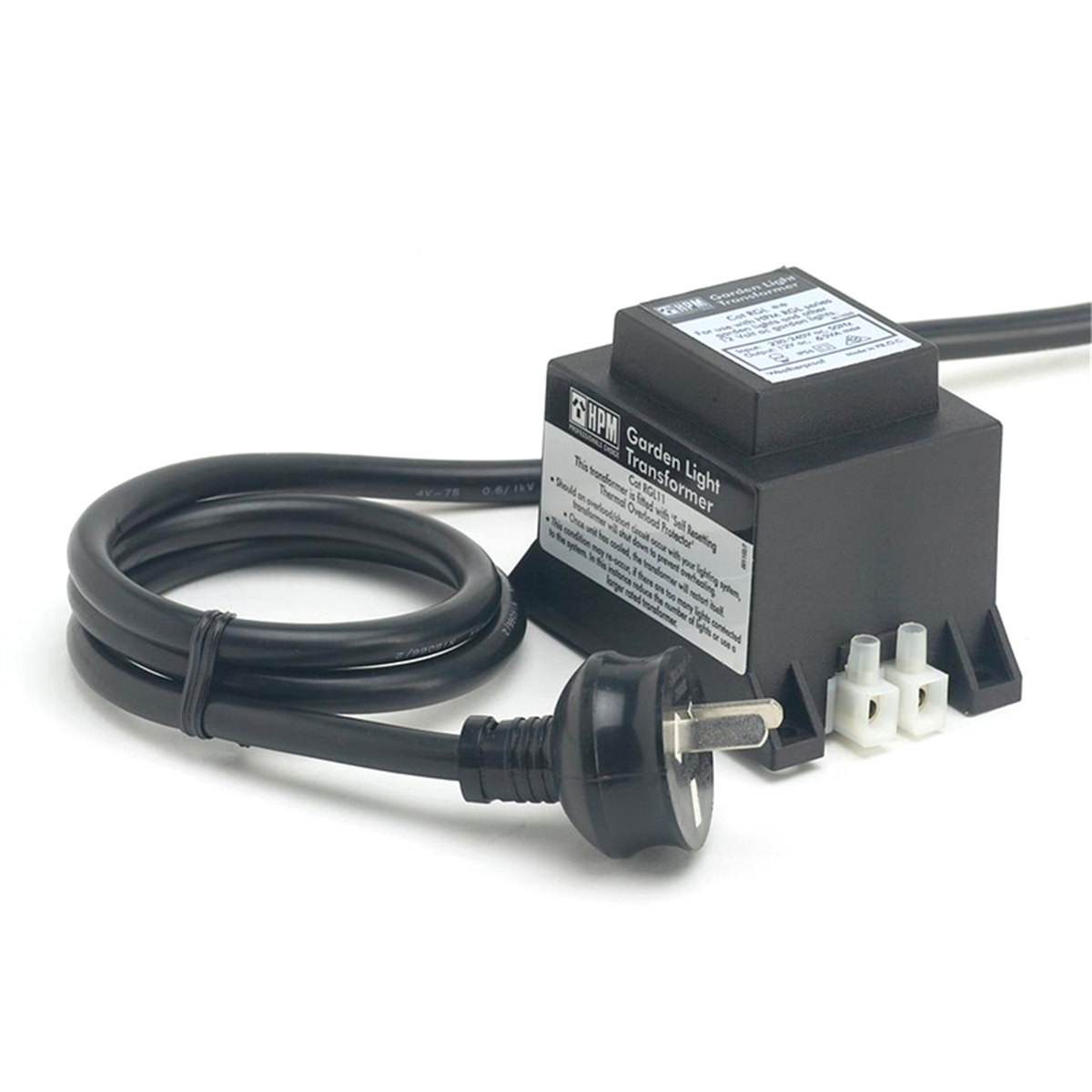 HPM Garden Light Transformer 12V 60W - Black - Outdoor Lighting - SuperSaverAU - view 1