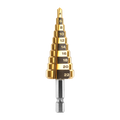 Ryobi 3 Piece Step Drill Bit Set for Metal & Plastic, Multi-Size Holes
