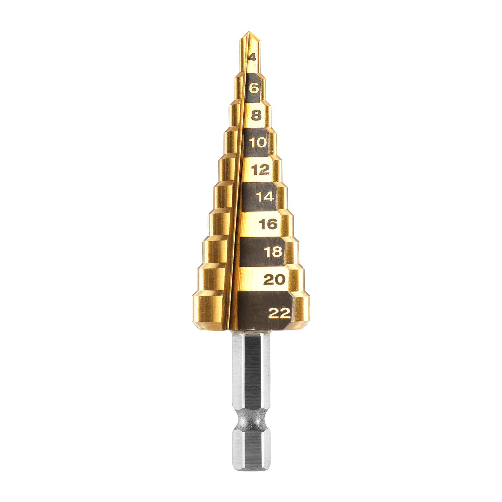 Ryobi 3 Piece Step Drill Bit Set for Metal & Plastic, Multi-Size Holes