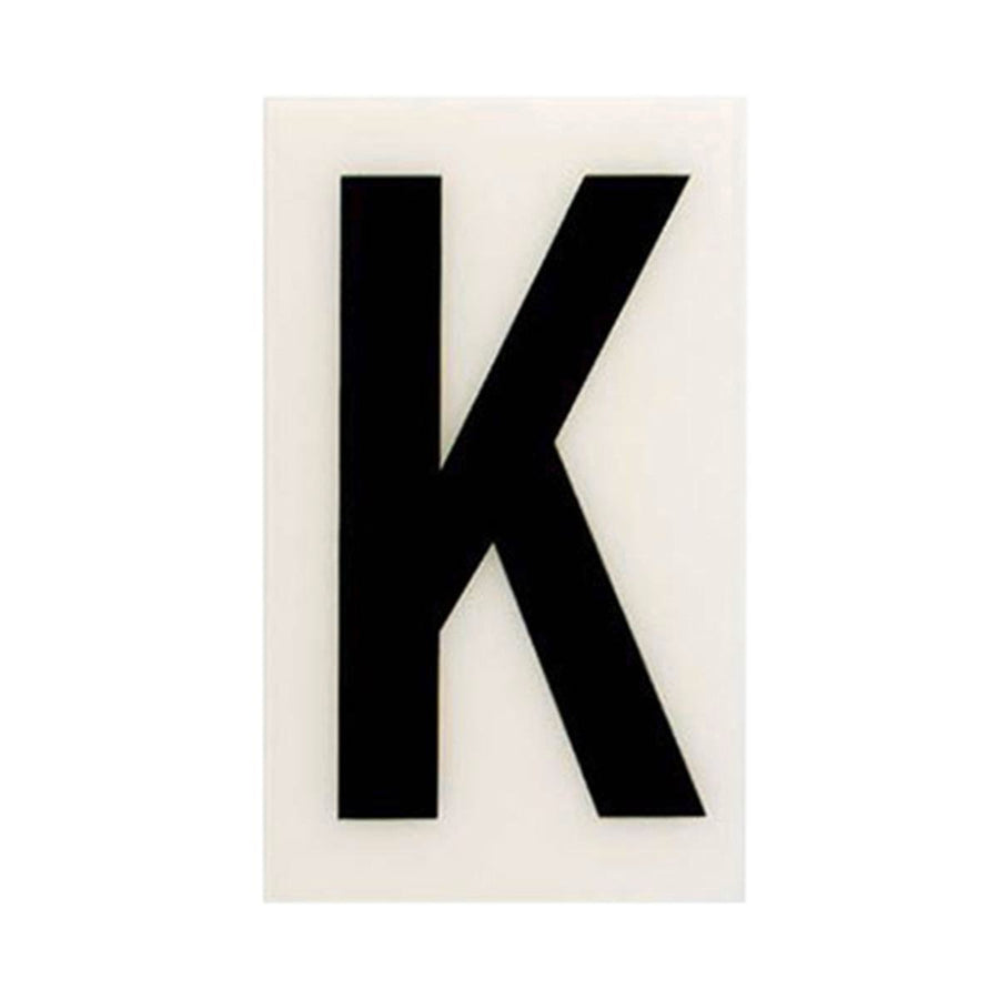 Sandleford Self Adhesive House Letter K - 60mm - White - Durable Polycarbonate - SuperSaverAU - view 1