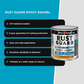 White Knight Rust Guard Epoxy Enamel Paint 250ml Golden Yellow - UV Resistant, Durable - SuperSaverAU - view 5