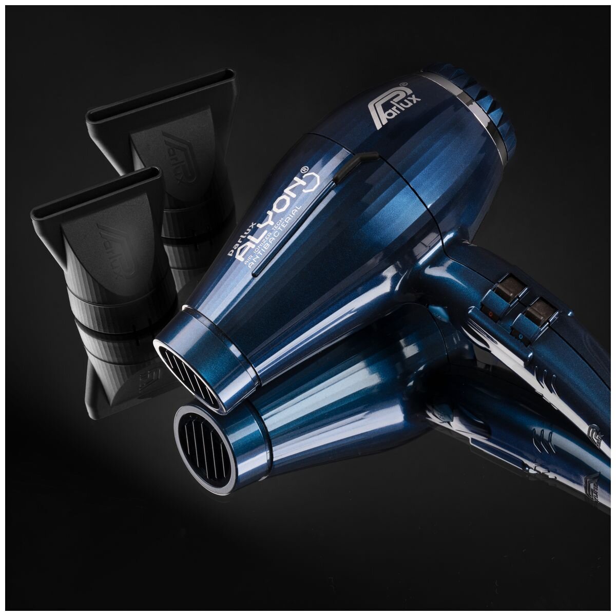 Parlux Alyon Air Ionizer Hair Dryer 2250W - Midnight Blue - Concentrated Airflow - 150130