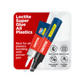 Loctite All Plastics 2-Part Superglue 2g & 4ml, Clear Drying Bonding System