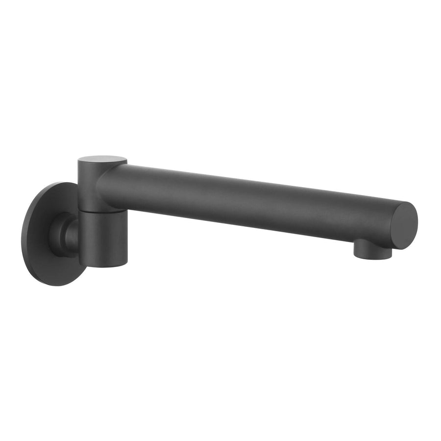 Mondella Resonance Matte Black Swivel Bath Spout, Brass