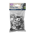 Jack Galvanised Steel Mesh Panel Fix Clip 50 Pack Screw-Fix