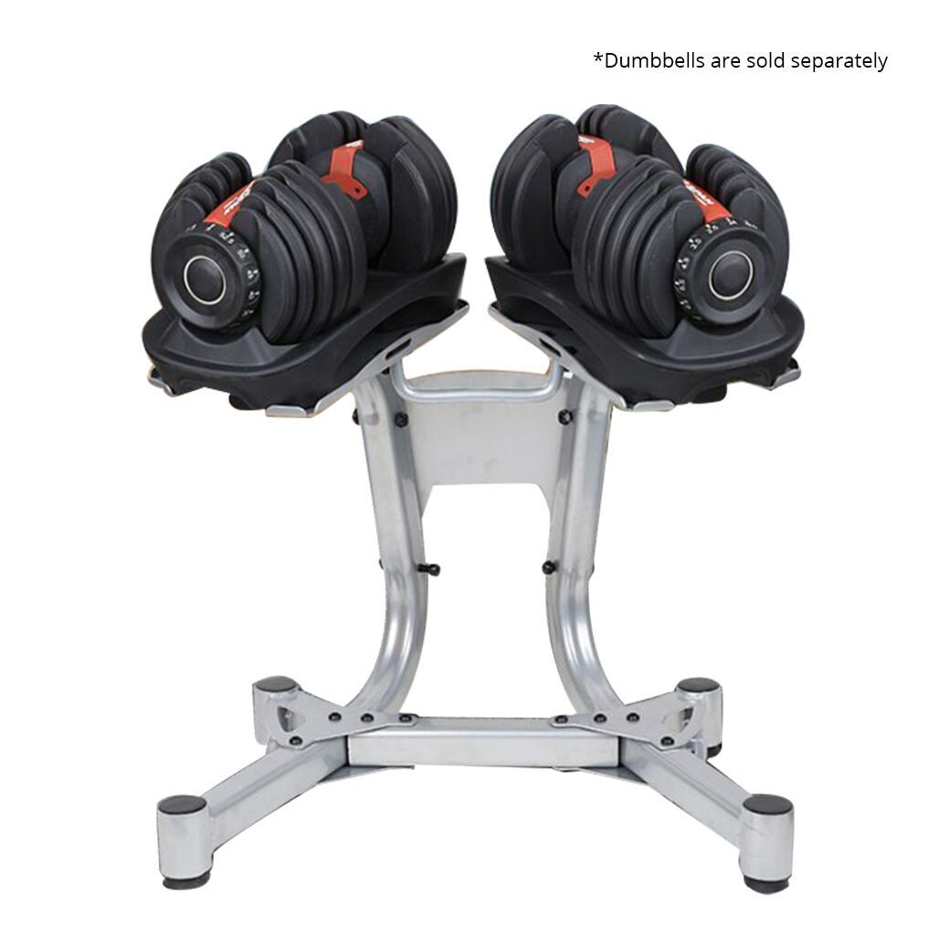Cortex Dumbbell Stand - Chrome Finish, Space-Saving, Easy Access, Suits Adjustable Dumbbells - DBADJUSTSTAND