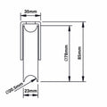 Richmond Bottom Mount Gate Track Wheel - 78mm - Zinc Plated Steel - 250kg Capacity - SuperSaverAU - view 2
