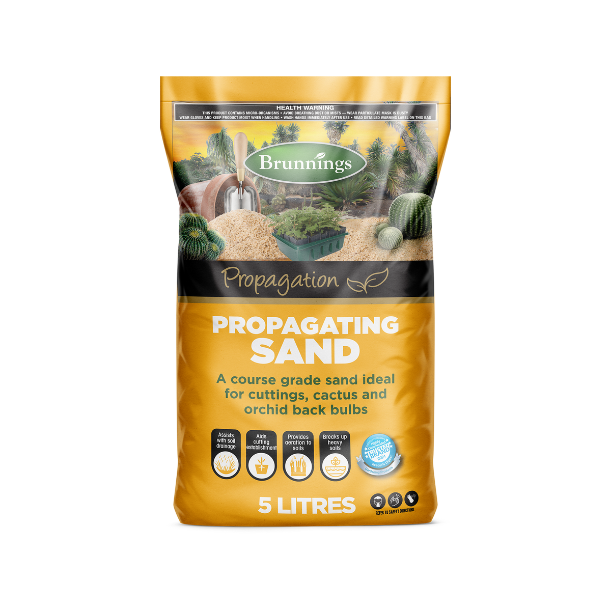 Brunnings 5L Propagation Sand - Coarse Grade - Ideal For Cacti - Easy To Use - SuperSaverAU - view 1