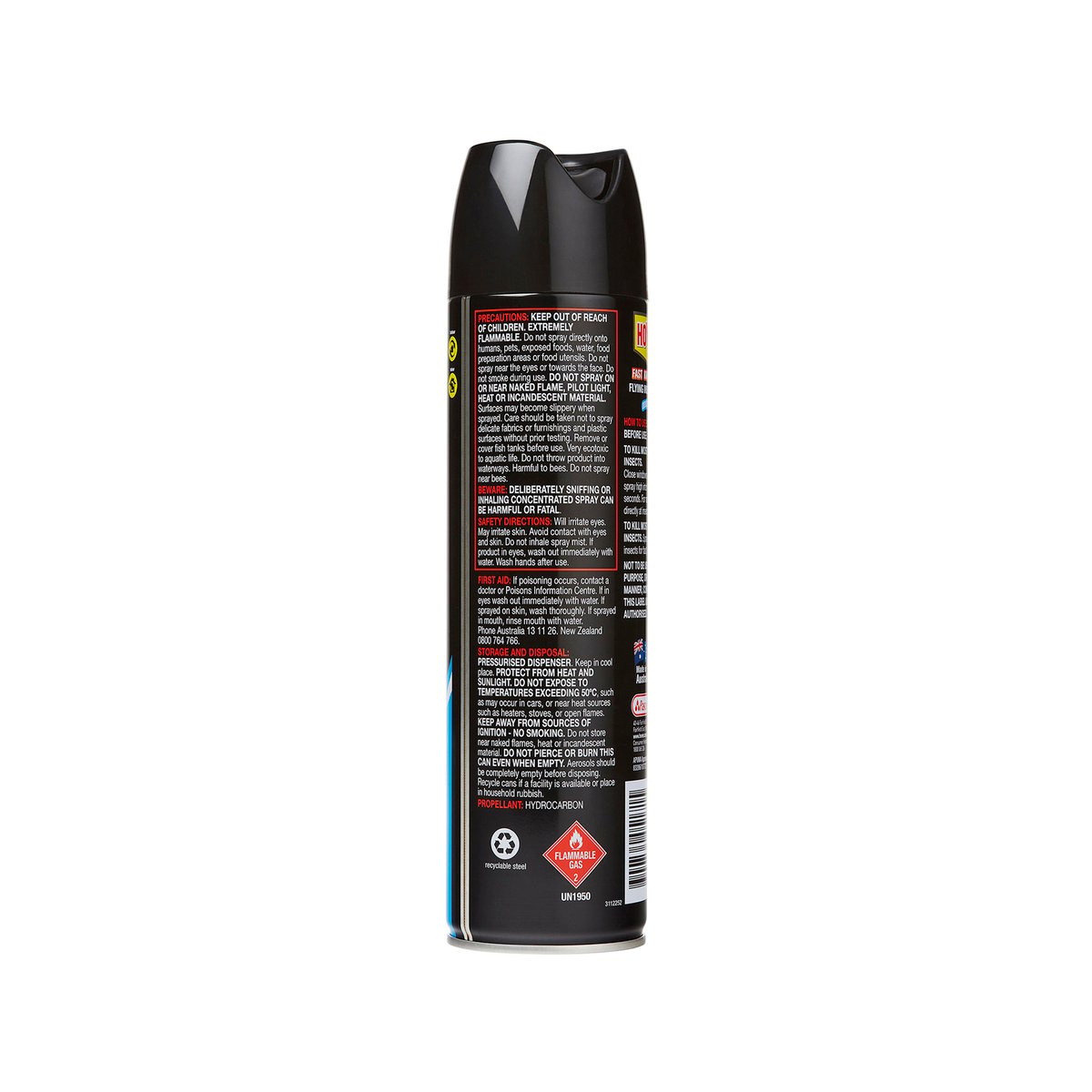 Hovex Fast Knockdown Flying Insect Spray 0.014L Tin Plate Odourless - SuperSaverAU - view 2