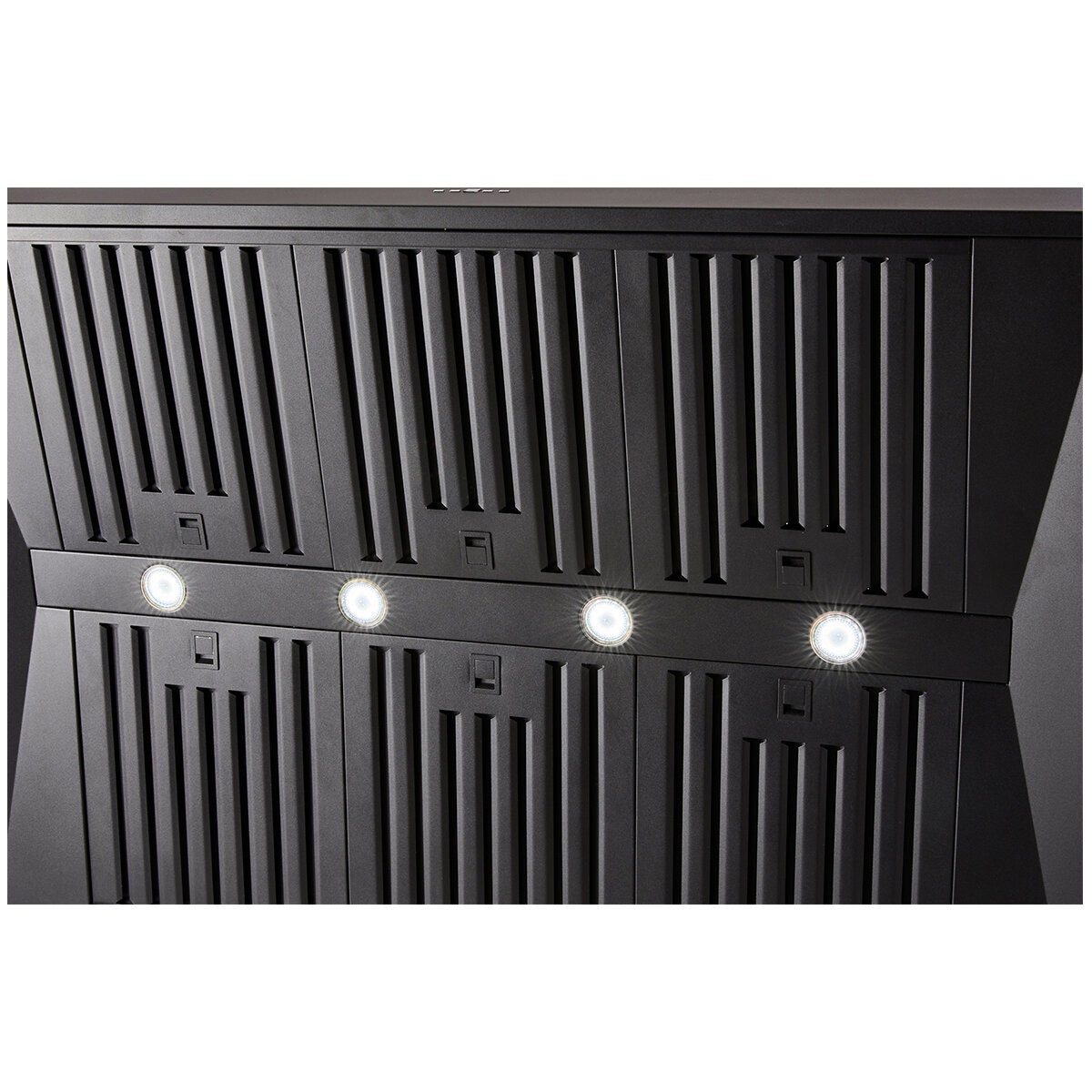 Schweigen 120cm Wall Mounted BBQ Rangehood - Black, 3200m³/h, Single External Motor - CL7372BSEPAK