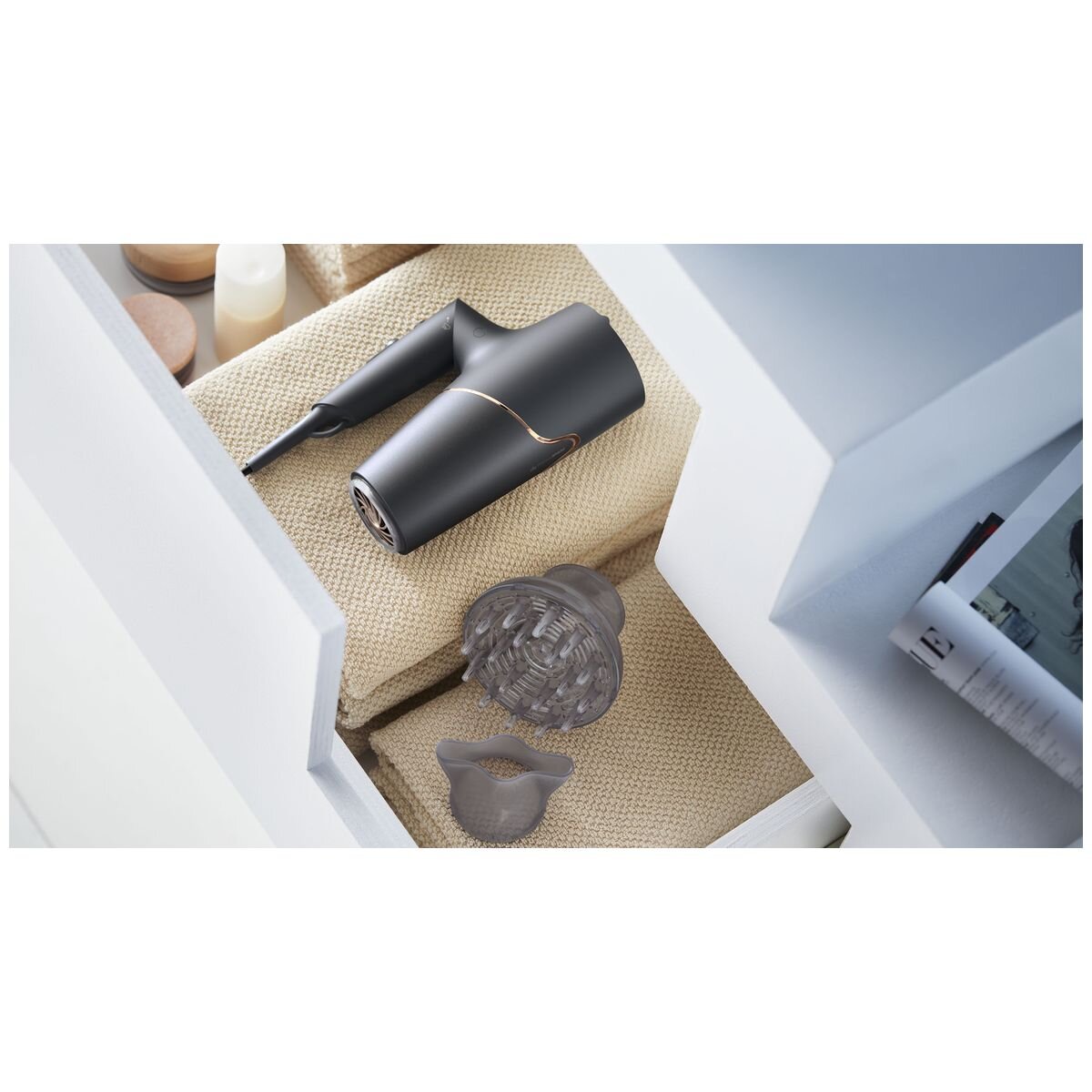 Philips Hair Dryer 5000 - 2300W High-Speed Drying - ThermoShield and Ionic Care - Satin and Rose - BHD538-20