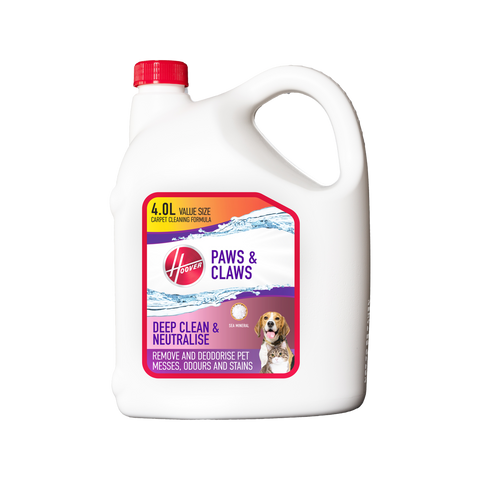 Hoover Paws Claws Cleaning Solution 4 Litre - Enzymatic Stain Remover 4L - SuperSaverAU - view 1