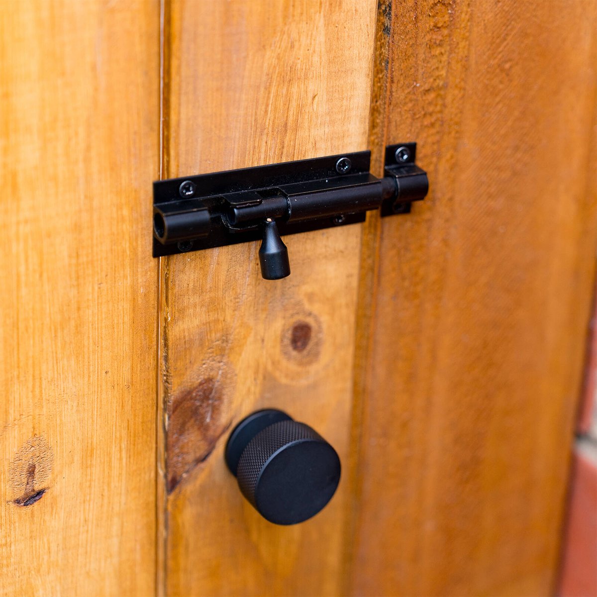 Taskmaster 75mm Barrel Bolt - Matte Black - Solid Brass - DIY Installation - SuperSaverAU - view 3