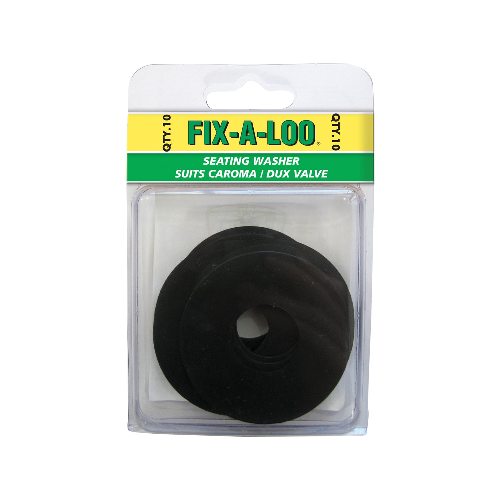 FIX-A-LOO Seating Washer 10 Pack Rubber 62mm OD Suits Caroma and Dux Cisterns